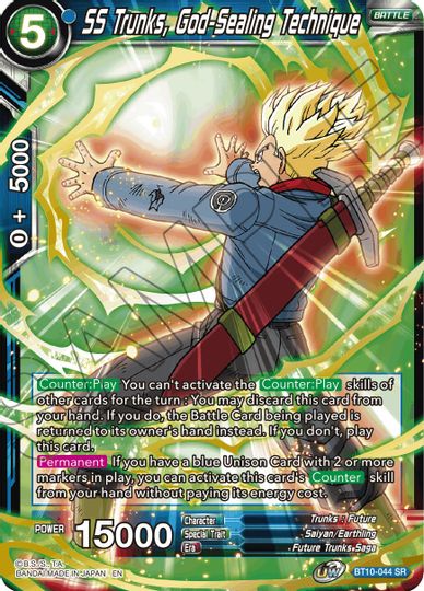 SS Trunks, God-Sealing Technique (Event Pack 08) (BT10-044) [Tournament Promotion Cards] | Good Games Adelaide SA
