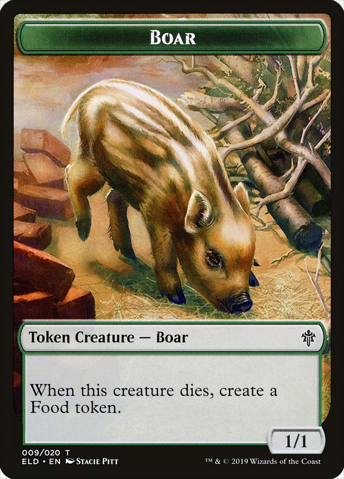 Boar [Throne of Eldraine Tokens] | Good Games Adelaide SA