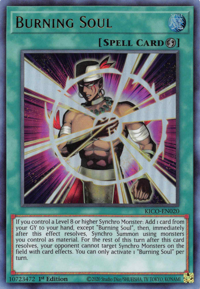 Burning Soul (Ultra Rare) [KICO-EN020] Ultra Rare | Good Games Adelaide SA