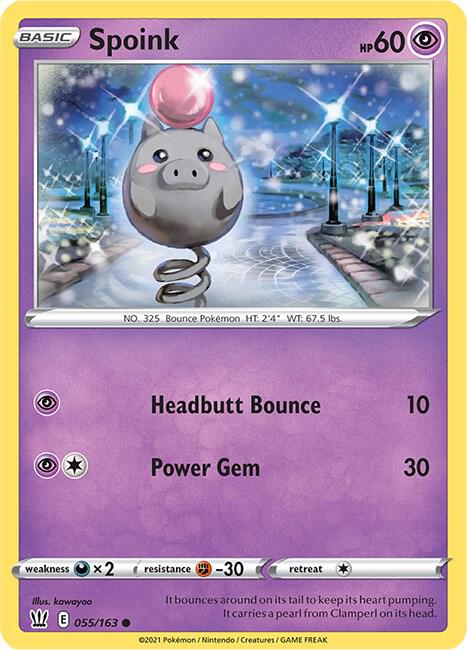 Spoink 055/163 (SWSH05: Battle Styles)  | Good Games Adelaide SA