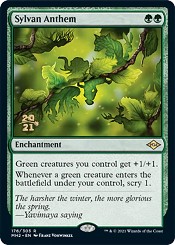 Sylvan Anthem [Modern Horizons 2 Prerelease Promos] | Good Games Adelaide SA