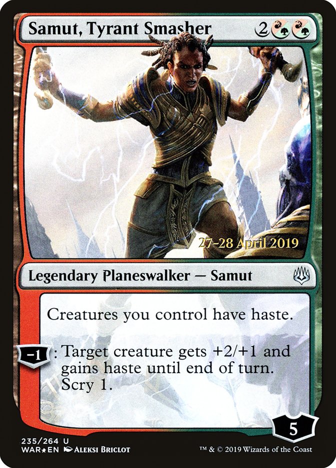 Samut, Tyrant Smasher  [War of the Spark Prerelease Promos] | Good Games Adelaide SA