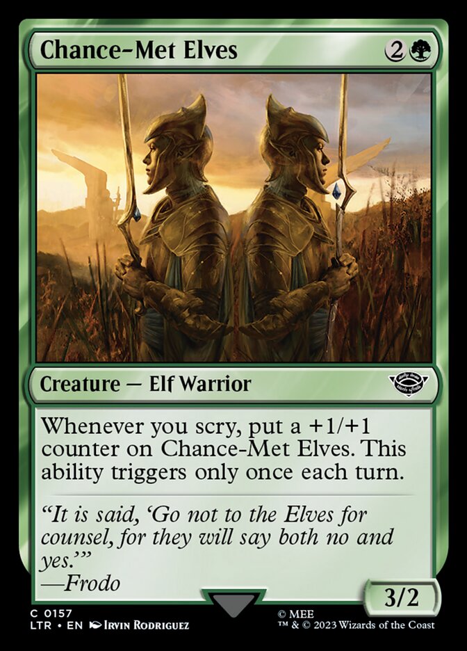 Chance-Met Elves 157 (Universes Beyond: The Lord of the Rings: Tales of Middle-earth)  - Foil | Good Games Adelaide SA