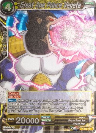 Great Ape Prince Vegeta (P-042) [Promotion Cards] | Good Games Adelaide SA
