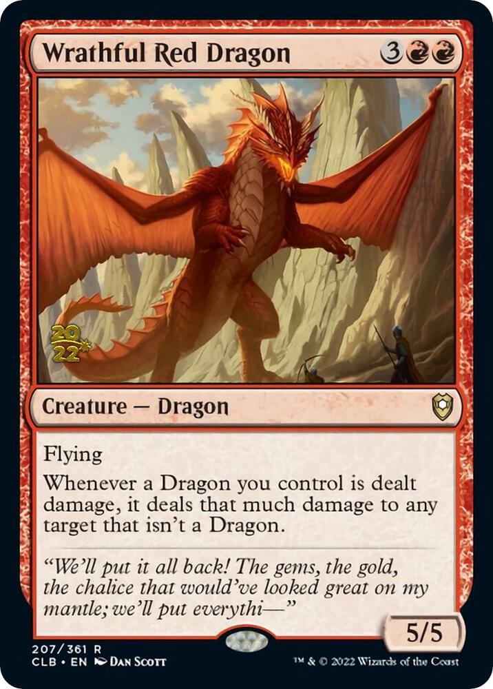 Wrathful Red Dragon 207 (Prerelease Cards)  - Foil | Good Games Adelaide SA