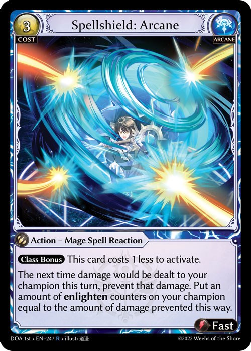 Spellshield: Arcane (247) [Dawn of Ashes: 1st Edition] | Good Games Adelaide SA