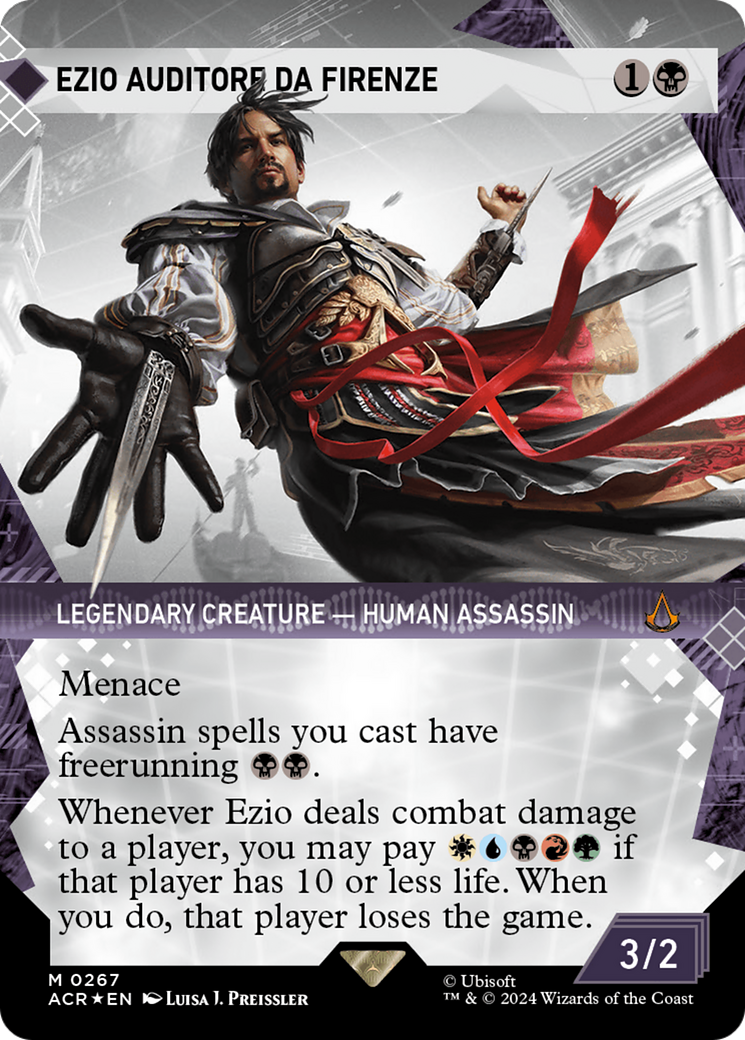 Ezio Auditore da Firenze (Showcase) (Textured Foil) [Assassin's Creed] | Good Games Adelaide SA