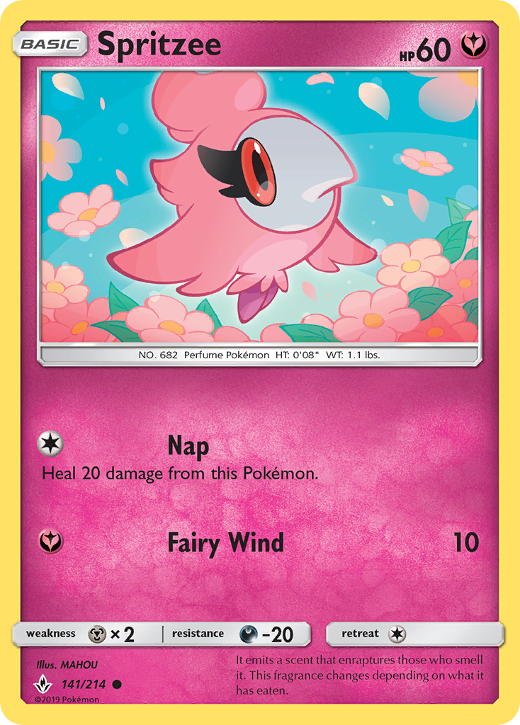 Spritzee (141/214) [Sun & Moon: Unbroken Bonds] | Good Games Adelaide SA