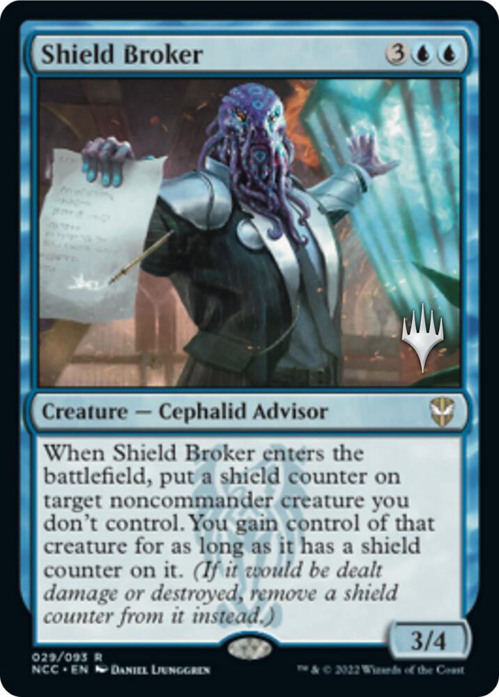 Shield Broker 29 (Promo Pack: Streets of New Capenna)  - Foil | Good Games Adelaide SA