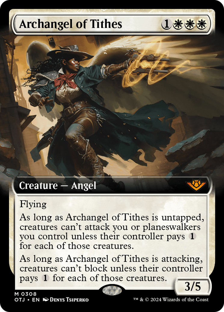 Archangel of Tithes (Extended Art) [Outlaws of Thunder Junction] | Good Games Adelaide SA