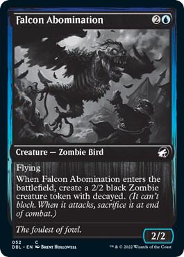 Falcon Abomination 52 (Innistrad: Double Feature)  - Foil | Good Games Adelaide SA