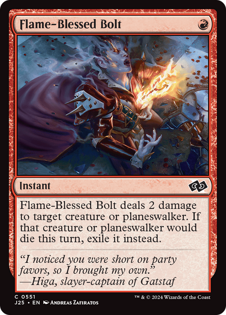 Flame-Blessed Bolt [Foundations Jumpstart] | Good Games Adelaide SA