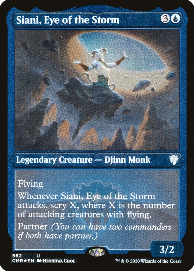 Siani, Eye of the Storm (Foil Etched) [Commander Legends] | Good Games Adelaide SA