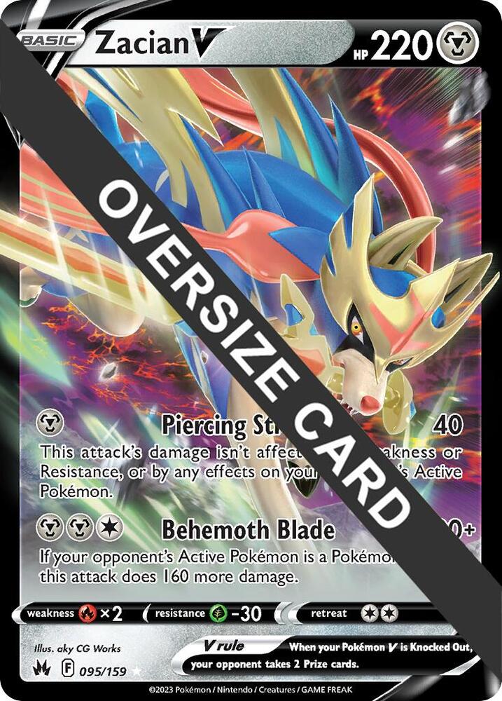 Zacian V 095 159 095/159 (Jumbo Cards)  - Holofoil | Good Games Adelaide SA