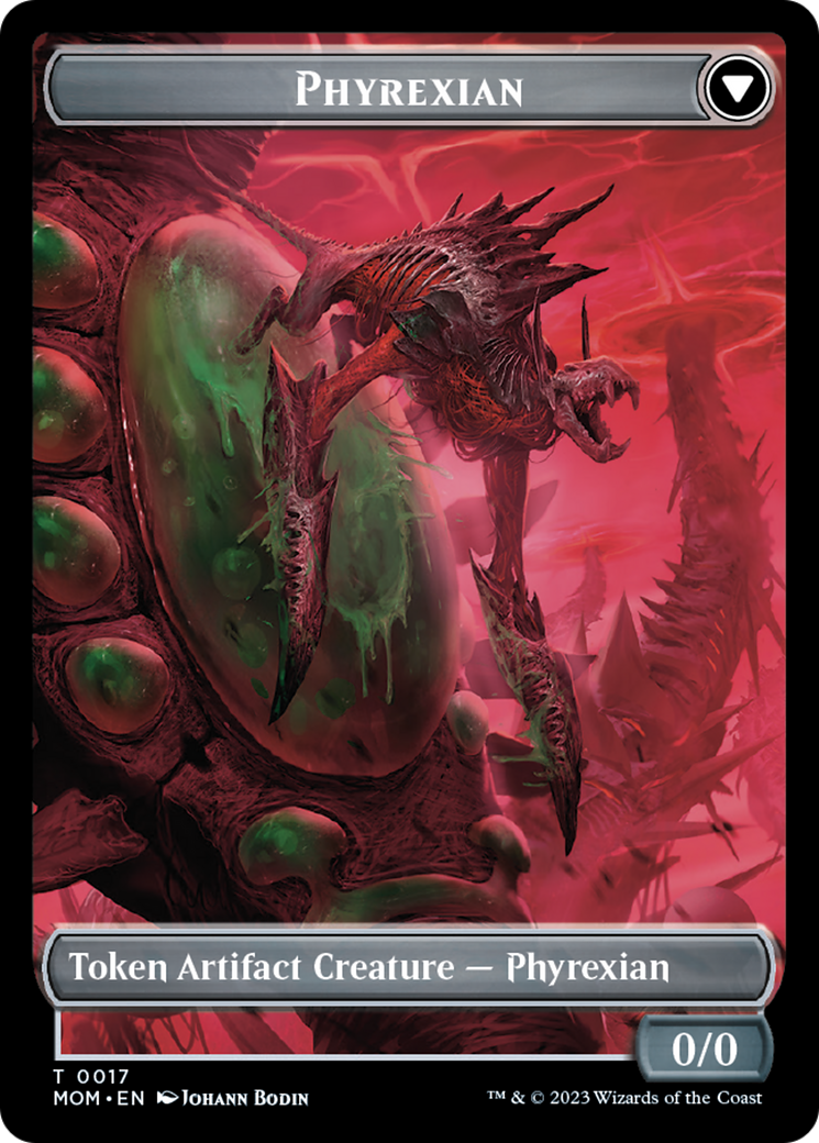 Incubator // Phyrexian (17) Double-Sided Token [March of the Machine Tokens] | Good Games Adelaide SA