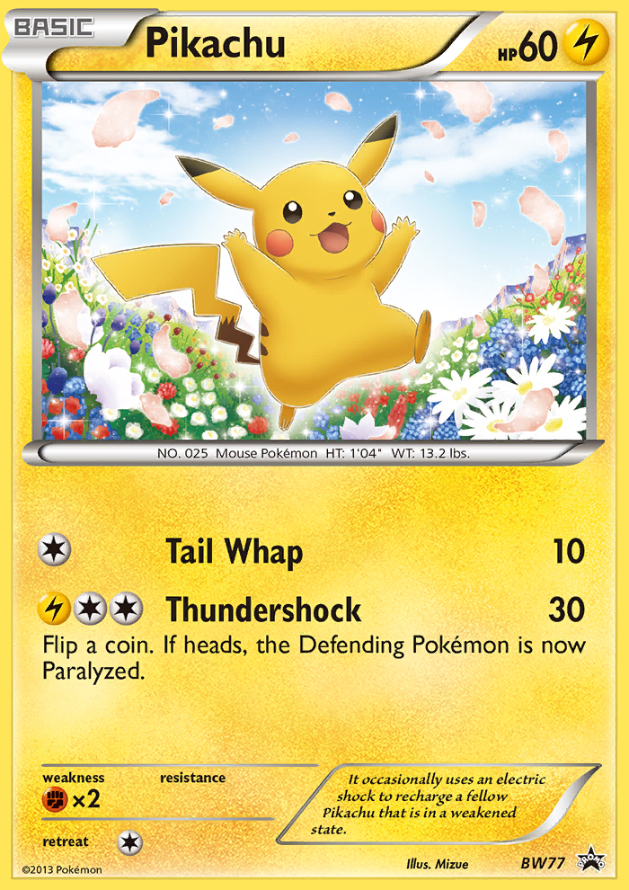 Pikachu (BW77) [Black & White: Black Star Promos] | Good Games Adelaide SA