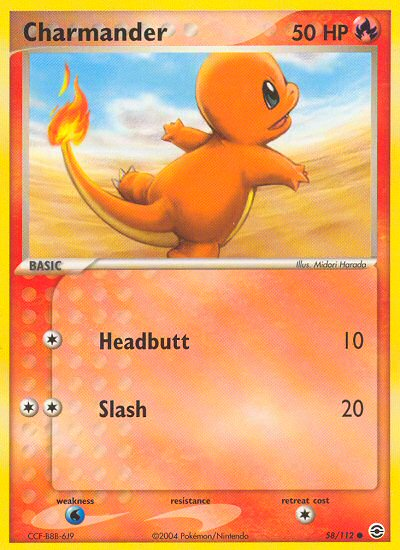Charmander (58/112) [EX: FireRed & LeafGreen] | Good Games Adelaide SA