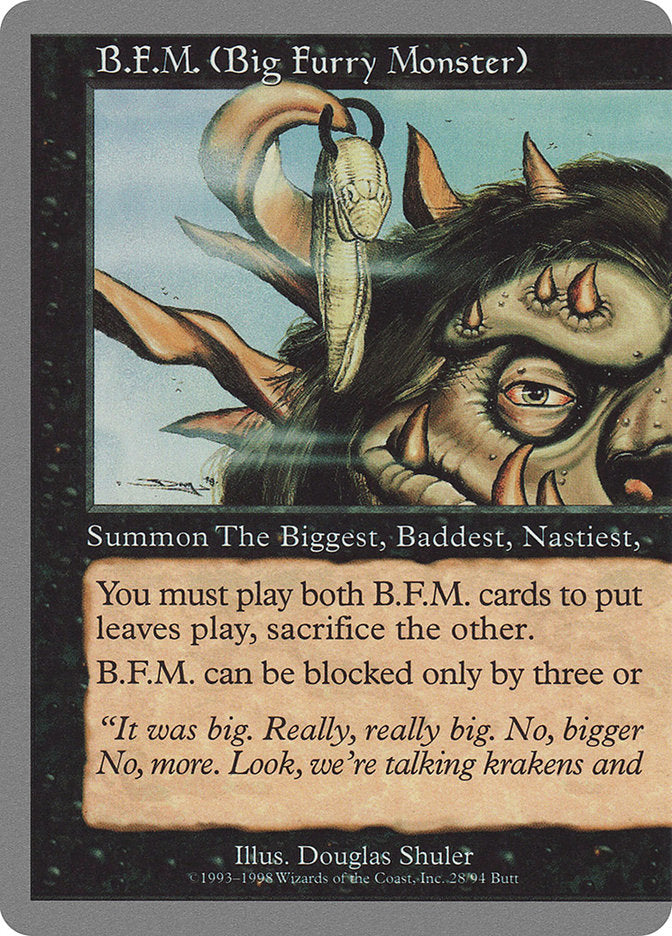 B.F.M. (Big Furry Monster) 28 (Unglued)  | Good Games Adelaide SA