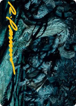 Unnatural Moonrise Art Card Gold Stamped Signature 70 (Art Series: Innistrad: Midnight Hunt)  | Good Games Adelaide SA