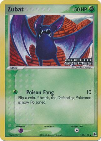 Zubat (88/113) (Stamped) [EX: Delta Species] | Good Games Adelaide SA