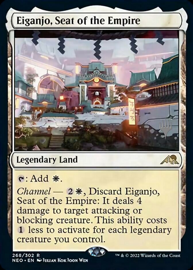 Eiganjo, Seat of the Empire (Promo Pack) [Kamigawa: Neon Dynasty Promos] | Good Games Adelaide SA