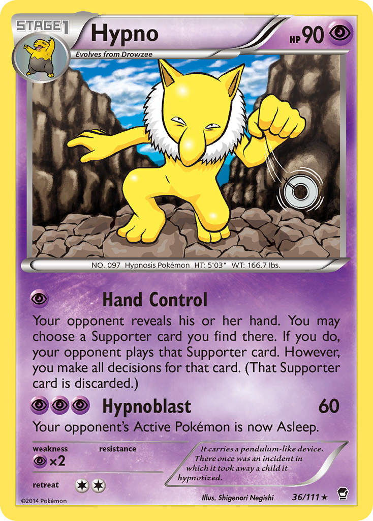 Hypno (36/111) [XY: Furious Fists] | Good Games Adelaide SA