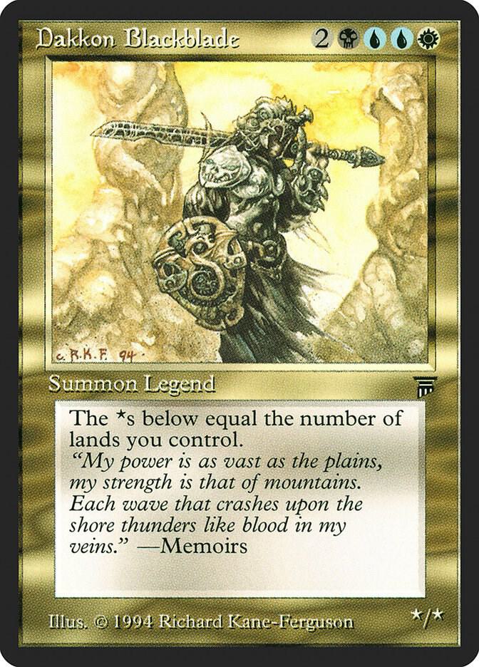 Dakkon Blackblade  (Legends)  | Good Games Adelaide SA