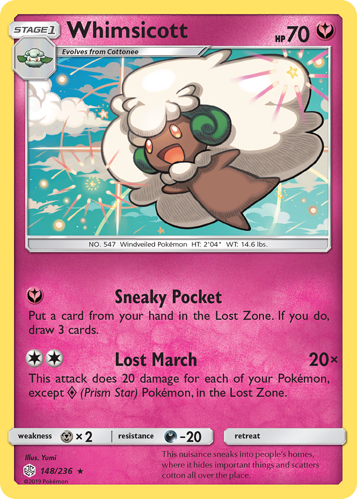 Whimsicott (148/236) [Sun & Moon: Cosmic Eclipse] | Good Games Adelaide SA