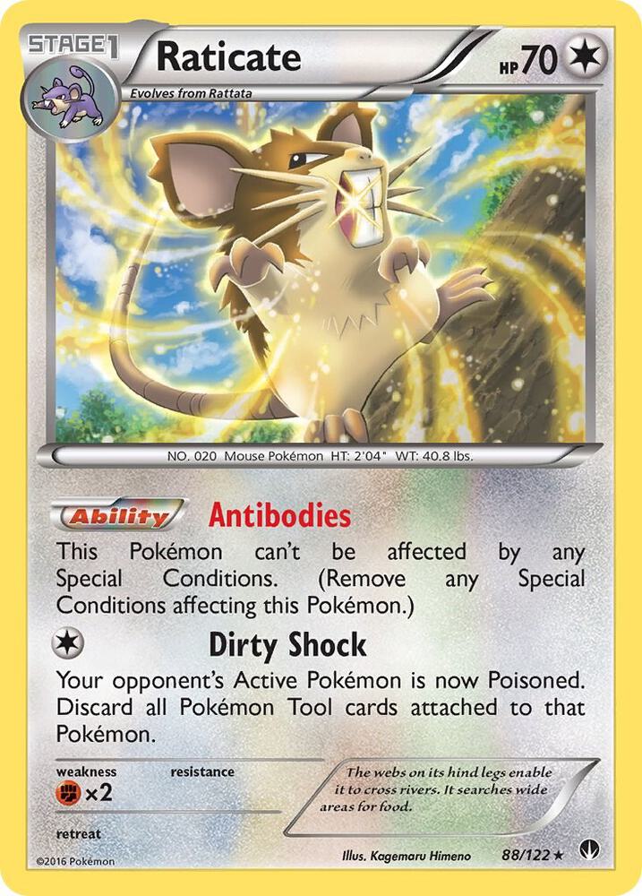 Raticate 88/122 (XY - BREAKpoint)  | Good Games Adelaide SA