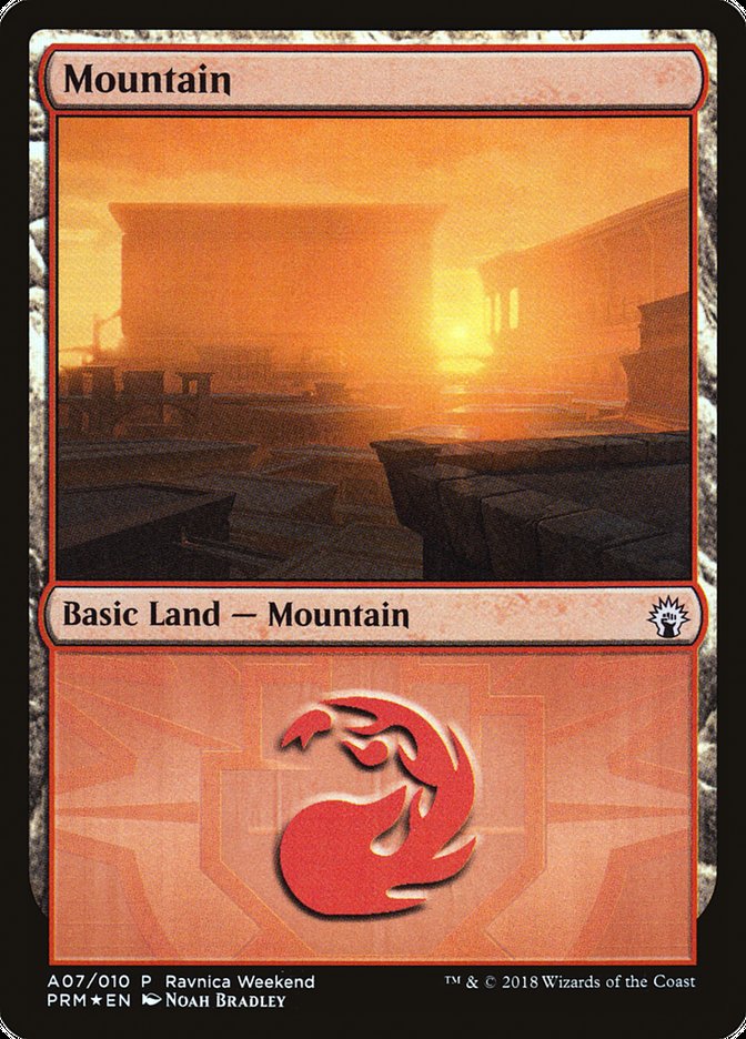 Mountain - Boros (A07) [GRN Ravnica Weekend] | Good Games Adelaide SA