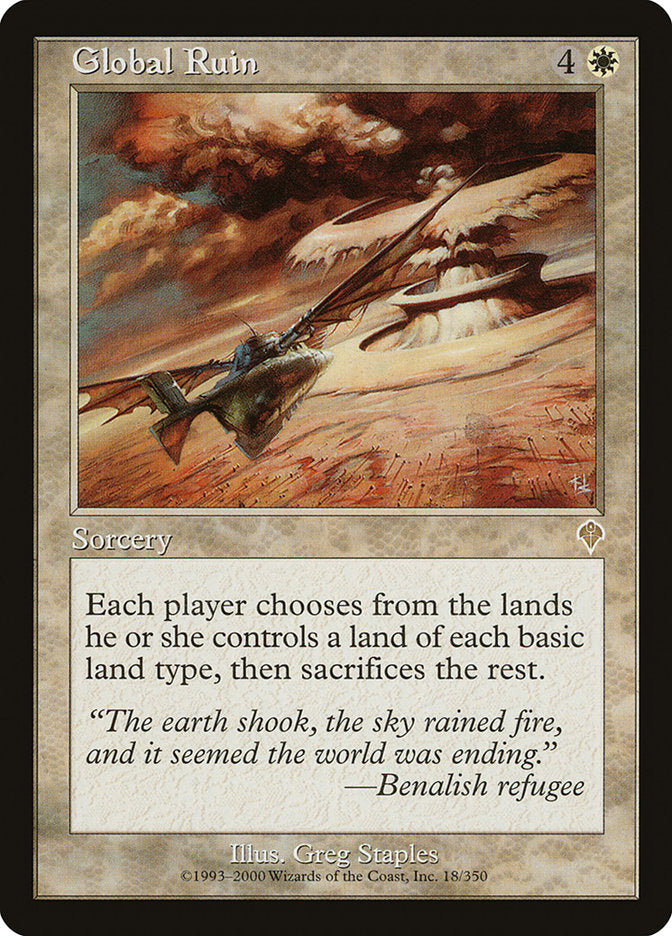 Global Ruin 18 (Invasion)  - Foil | Good Games Adelaide SA
