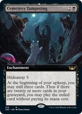 Cemetery Tampering Extended Art 418 (Streets of New Capenna)  | Good Games Adelaide SA