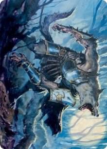 Moonrage Brute Art Card 14 (Art Series: Innistrad: Midnight Hunt)  | Good Games Adelaide SA