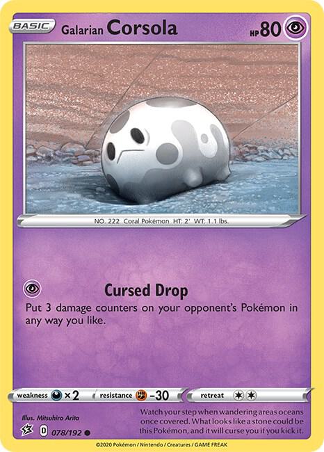 Galarian Corsola 078/192 (SWSH02: Rebel Clash)  | Good Games Adelaide SA
