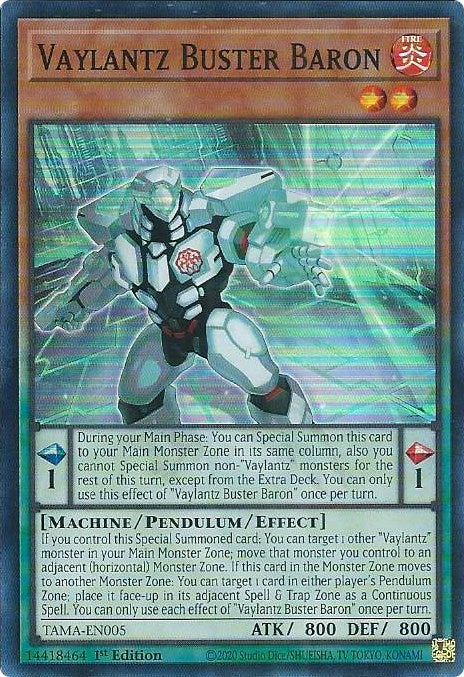 Vaylantz Buster Baron [TAMA-EN005] Super Rare | Good Games Adelaide SA