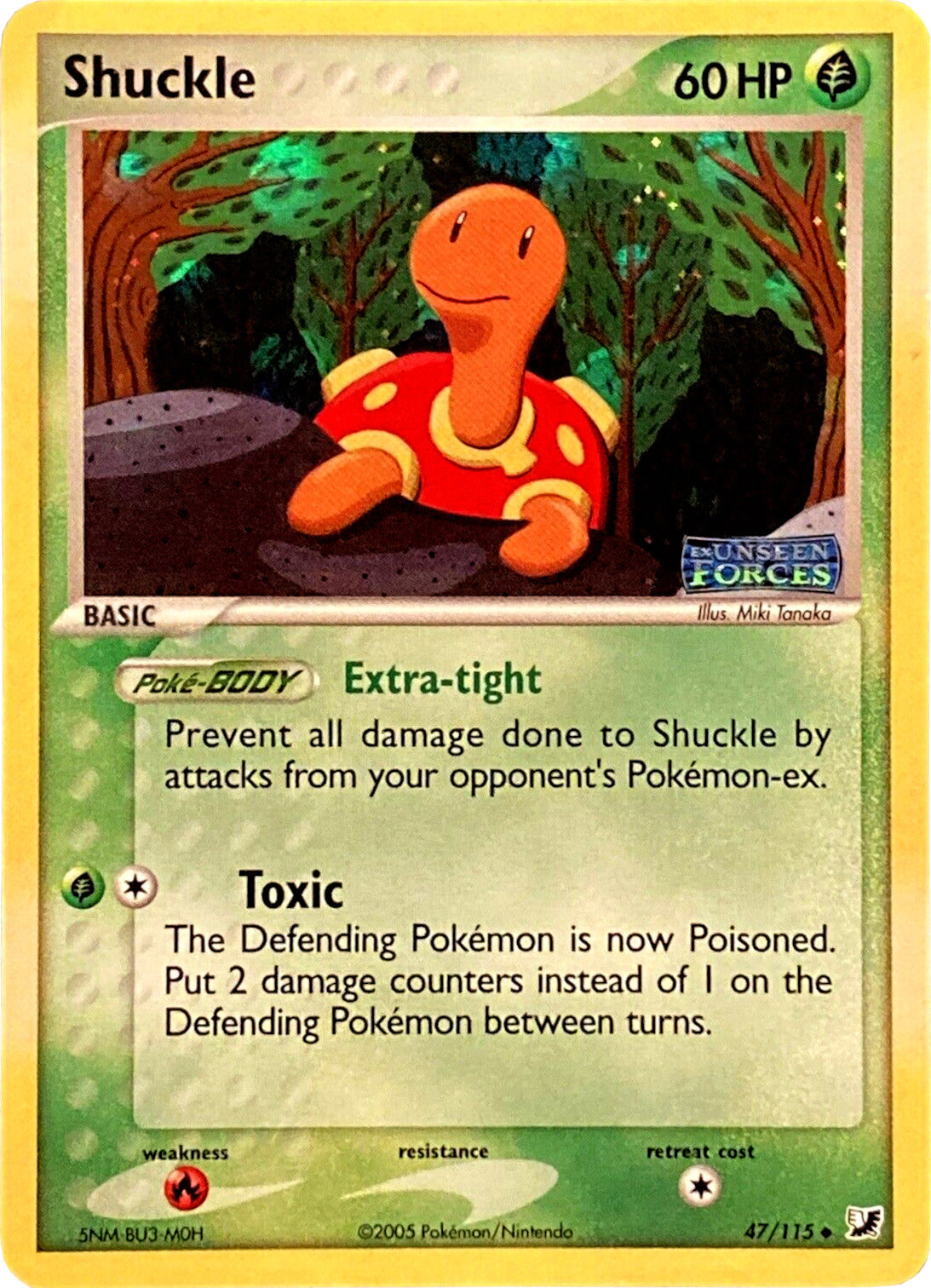 Shuckle (47/115) (Stamped) [EX: Unseen Forces] | Good Games Adelaide SA