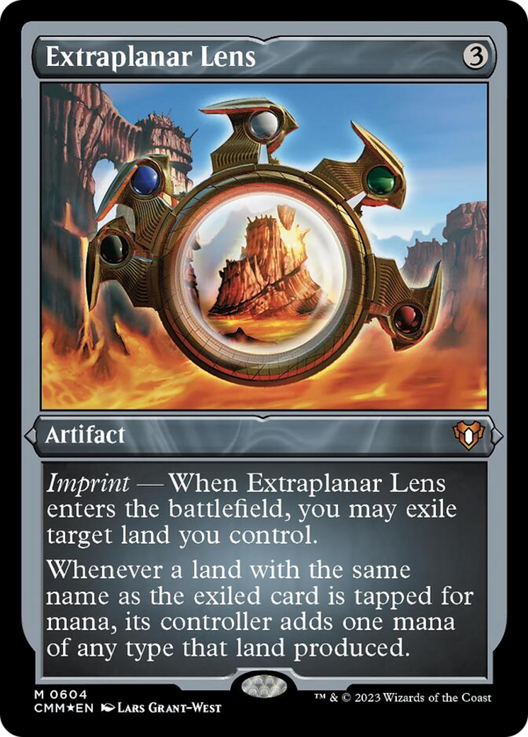 Extraplanar Lens (Foil Etched) [Commander Masters] | Good Games Adelaide SA