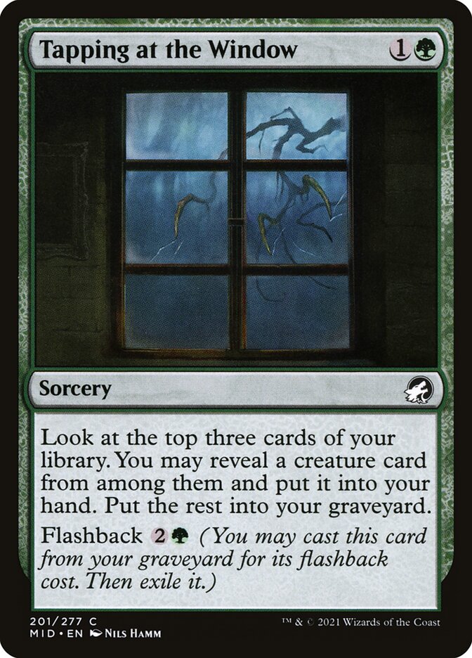 Tapping at the Window 201 (Innistrad: Midnight Hunt)  - Foil | Good Games Adelaide SA