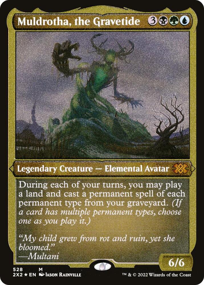 Muldrotha the Gravetide Foil Etched 528 (Double Masters 2022)  - Foil | Good Games Adelaide SA