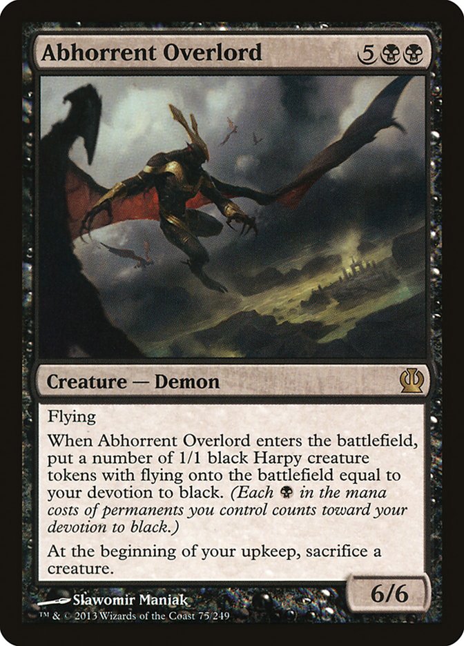 Abhorrent Overlord 75 (Theros)  - Foil | Good Games Adelaide SA