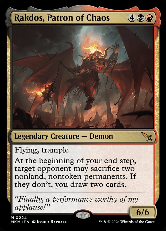 Rakdos, Patron of Chaos 224 (Murders at Karlov Manor)  | Good Games Adelaide SA