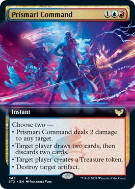 Prismari Command Extended Art 348 (Strixhaven: School of Mages)  | Good Games Adelaide SA