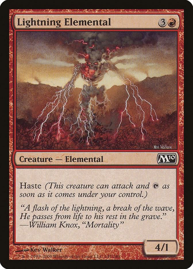 Lightning Elemental 147 (Magic 2010 (M10))  - Foil | Good Games Adelaide SA