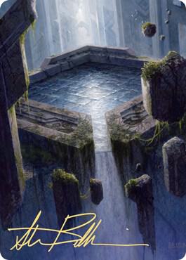 Morphic Pool Art Card Gold Stamped Signature 32 (Art Series: Zendikar Rising)  | Good Games Adelaide SA