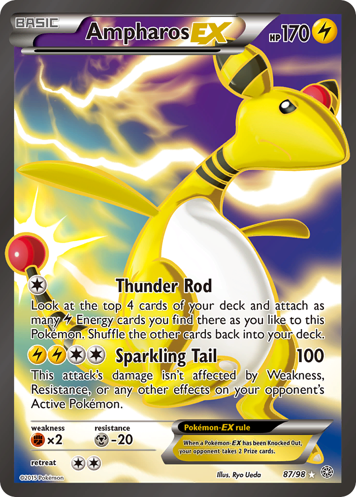 Ampharos EX (87/98) [XY: Ancient Origins] | Good Games Adelaide SA