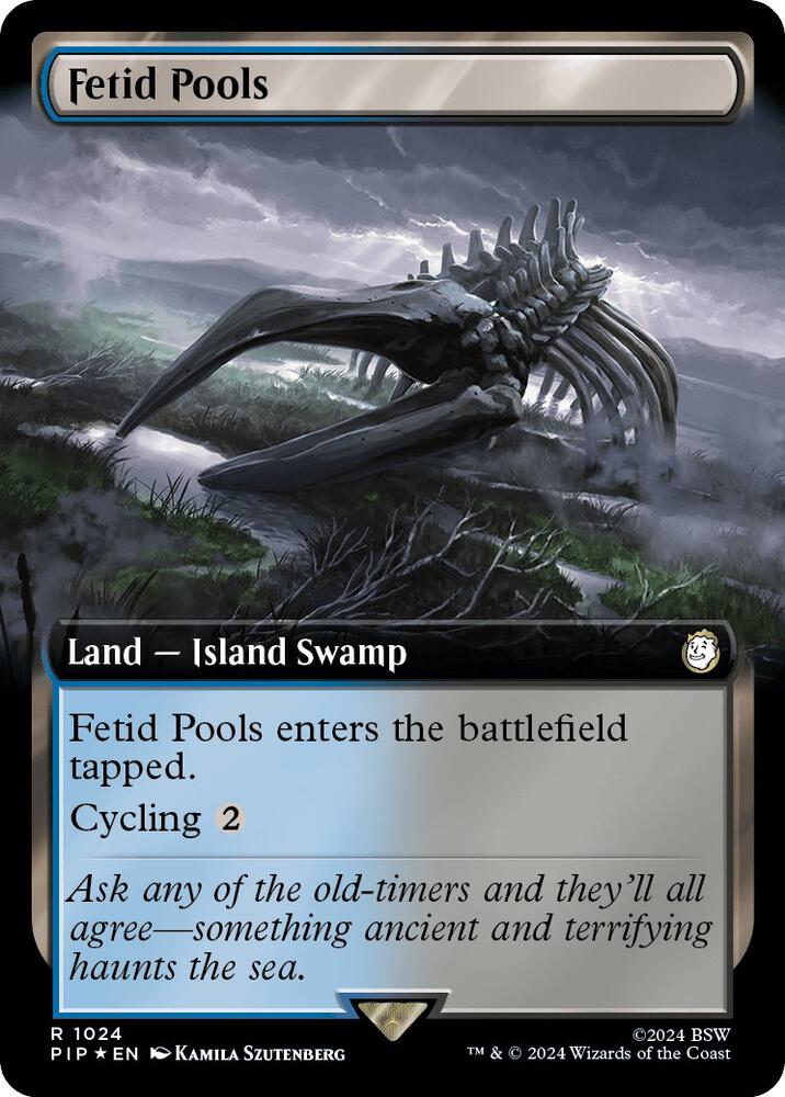 Fetid Pools Extended Art Surge Foil 1024 (Universes Beyond: Fallout)  - Extended Art Surge Foil | Good Games Adelaide SA