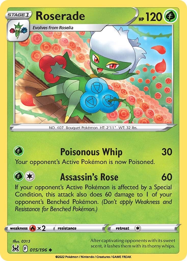 Roserade (015/196) [Sword & Shield: Lost Origin] | Good Games Adelaide SA