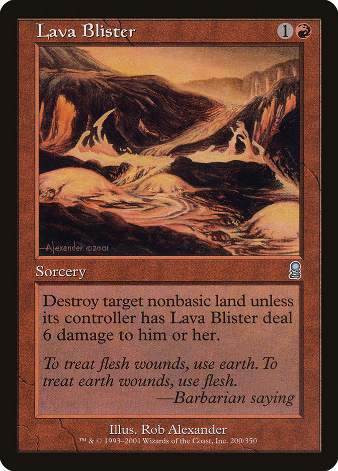 Lava Blister 200 (Odyssey)  - Foil | Good Games Adelaide SA