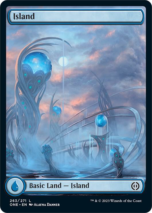 Island 263 Full Art 263 (Phyrexia: All Will Be One)  | Good Games Adelaide SA