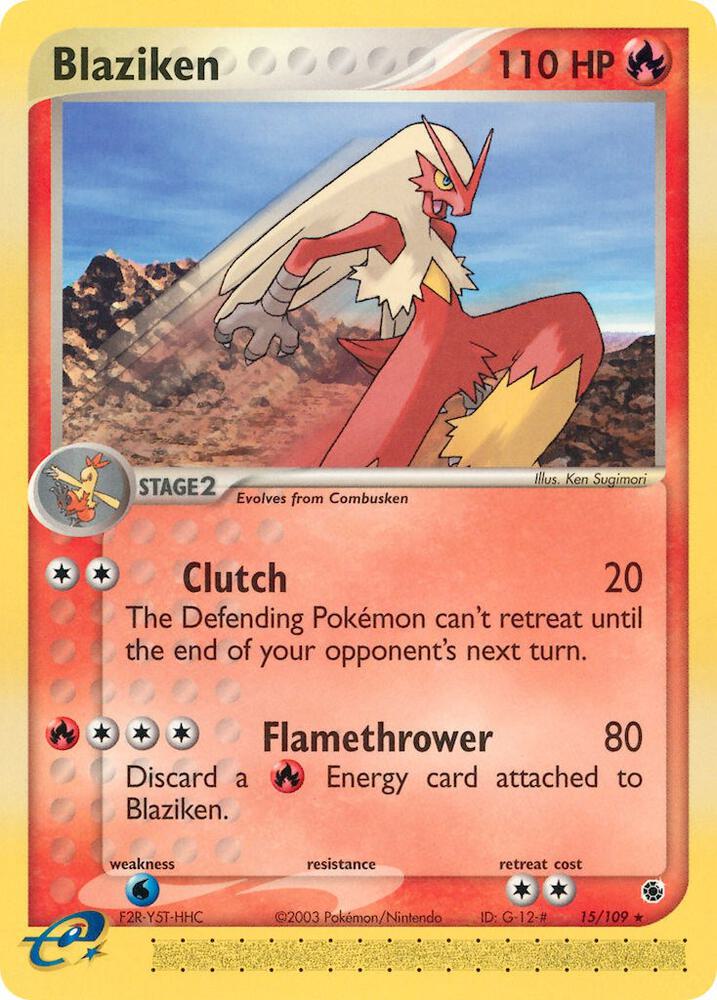 Blaziken 15/109 (Ruby and Sapphire)  | Good Games Adelaide SA